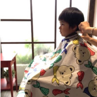 次男、美容室へ行く