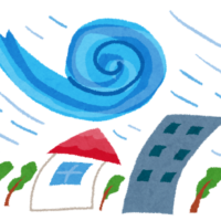 台風ものすごかったですね