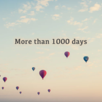 連続更新も知らぬ間に1000日超え・・・